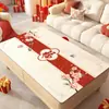 Mantel Individual Rojo para Mesa de Café 2026 Nuevo Modelo Mantel de Año Nuevo Impermeable a Prueba de Aceite Lavable Mantel para Mesa de Comedor Mantel Protector que Mejora la Atmósfera