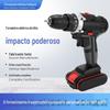 Atacado transfronteiriço 21V lítio elétrico mão furadeira doméstica multifuncional recarregável impacto furadeira elétrica chave de fenda máquina de chave de fenda