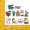 Charms de Sapato Série Novo Doutor de Animais Transfronteiriço Acessórios DIY Presilhas de Sapato de Borracha Macia Removíveis Atacado em Estoque