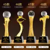 Trofeo de Cristal de Resina Nuevo 2025 Medalla Hecha a Medida Atmosférico de Gama Alta Creativo Campeón de Concurso de Canto Niños