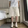 Calça de Linho Masculina de Cinco Pontos Estilo Verão 2026, Calça Casual de Tencel com Painéis Finos, Solta, de Corte Reto
