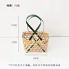 Serie de Colección de Tejido de Bambú Xinyou Accesorios Hechos a Mano para Colgar en el Coche y en la Puerta con Materiales Florales Decorativos