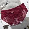 Ropa interior de encaje para mujer de talla grande sexy de talle medio levanta glúteos sin costuras transpirable calzones de mujer entrepierna de algodón fabricante
