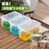 Puesto de Hielo Raspado Herramienta Juego Completo de Caja de Ingredientes Exhibidor de Puesto Comercial Caja Pequeña de Ingredientes Cuchara para Fruta Caja Sellada