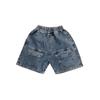 Shorts de Design Novo 2026 Estilo Coreano para Crianças, Verão Meninos e Meninas Bolso Grande Solto Casual Cargo Jeans