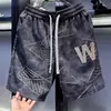 Shorts de Verão Novos para Homens, Versão Coreana Estilo Hong Kong, Calças Esportivas Largas Estilo Americano, Calças Casuais Versáteis de Cinco Pontos