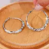 2025 Nuevo Pendiente de Moda de Alto Nivel con Sentido de Nicho Pendiente de Aguja de Plata Simple Lujo Ligero Pendientes de Círculo Grande Pendientes para Mujer