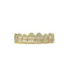 Hot-Selling de TikTok Grillz de Diamante Completo Trapezoidales Cuadrados Hip-Hop, Unisex, Estilo Europeo y Americano, Exclusivamente para Venta al por Mayor Transfronteriza