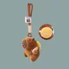 Lindo Llavero de Peluche de Capibara Colgante de Capibara Pequeño Colgante para Mochila de Estudiante Pequeño Regalo Venta al por Mayor Boutique