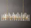 Diseño original RH americano lámpara de cristal K9 lujo ligero villa candelabro de cobre estándar americano UL estándar australiano SAA soporte para toda la casa