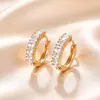 Xuping Brazaletes Rusos Transfronterizos para Oreja, Aros Color Oro de 18K con Incrustaciones de Diamantes, Joyería de Lujo Ligero de Alta Gama al por Mayor para Mujeres