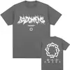 Camiseta Gráfica Divertida con Logo de la Banda Bad Omens para Hombre y Mujer Moda Hip Hop Camiseta Retro Informal Masculina de Manga Corta Oversize