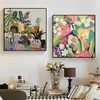Pintura Decorativa Floral Colorida para Entrada Pintura de Pared para Dormitorio con Dopamina Pintura de Fondo para Hotel y Casa de Huéspedes Pintura Personalizada de Piso a Techo para Sala de Estar
