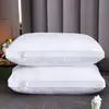 Núcleo de almohada de terciopelo con plumas 3D al por mayor para uso en el hogar, hotel y casa de huéspedes, almohada de soporte para el cuello, almohada para la columna cervical, núcleo de almohada para adultos