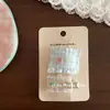 Grampo de Cabelo de Renda Niannian Que Não Danifica o Cabelo, Presilha BB de Tecido Xadrez Fresco, Acessório de Cabelo Fofo para Crianças para Primavera e Verão