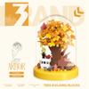 Senbao 611050 Caja de Música de Té de Flores Juguete de Ensamblaje Infantil Compatible con Bloques de Construcción de Juguete de Alta Calidad Regalo de Flores Venta al por Mayor