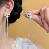 Novos Brincos de Franja de Moda de Luxo de Nicho com Design Exquisito e Bonito, Estilo Doce Super Feérico, Brincos Criativos de Franja Borboleta para Mulheres