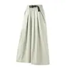 Pantalones Falda Cropped de Secado Rápido Izexx Modernos para Exteriores para Mujer, Verano Delgados de Cintura Alta Fluidos Petite Casual de Pierna Ancha