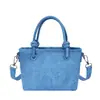 Bolso Pequeño Simple de Moda Coreana Transfronterizo para Mujer, Bolso de Mano Estilo Nuevo con Apariencia de Alta Gama, Bolso Cubo Versátil, Bolso de Hombro y Cruzado