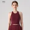Sutiã de Yoga com Costas Bonitas Cruzado Europeu e Americano Sutiã Integrado com Bojo Fixo Almofada no Peito Colete para Corrida Pilates Roupa Fitness Roupa Íntima Feminina
