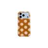 Fundo Laranja com Bolinhas Grandes Adequado para Iphone17Promax Apple 16Pro/15Promax Nova Capa de Celular Anti-Queda