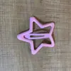 Pinza grande para el pelo de color caramelo con diseño de goteo, pinza BB de estrella de cinco puntas, pinza para el pelo de bebé para flequillo de pelo roto, pinza lateral para la parte trasera de la cabeza, accesorio para el pelo