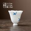 Color de bajo vidriado Pintado a mano Pétalos de Cerámica de Orquídea Taza Fragante Taza de Degustación de Té Taza de Té Hogar Juego de Té Kung Fu Taza de Maestro Taza Individual