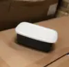 Caja de Mantequilla Esmaltada Gruesa de Borde Enrollado Estilo Japonés, Caja de Conservación, Recipiente para Mantequilla
