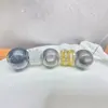 Accesorios DIY de Cristal Color-Preservante Relleno de Oro de 14K 10mm Rosca Asimétrica Agujero Grande Cuentas Espaciadoras Pulsera Collar Accesorios con Cuentas