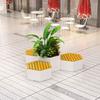 Caja de Flores para Exteriores Personalizada por el Fabricante Combinación Canaleta de Flores Impresa para Mercado Patio Exterior Plantación Asiento de Parque Patio Exterior