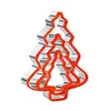 Moldes navideños para galletas transfronterizos en stock, cortadores de galletas para hornear, juego de moldes para galletas de copo de nieve y estrella de acero inoxidable
