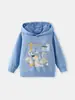 Sudadera con capucha para niño estilo europeo y americano, otoño e invierno 2026, estampado divertido de dinosaurio de dibujos animados, prenda superior tipo pullover para niños pequeños