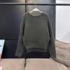 En stock: Suéter corto de punto premium VC con abertura, nuevo top casual holgado de moda