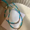 Colar de Pérola com Zircônia Banhado a Ouro 18K Real Corrente de Clavícula Camada Retro Acessórios de Colar de Luxo Leve Alta Qualidade Atacado Direto da Fábrica
