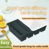 Molde para Cubos de Gelo de Silicone Rayon FCM Mais Vendido Transfronteiriço Bandeja de Gelo de Tira Longa com Quatro Compartimentos para Uso Comercial em Hotel, Restaurante e Bar