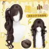 Peluca Night Ning para Mujer, Doble Cola de Caballo, Rizos Romanos de Medusa, Cabello Largo Rizado Lolita, Dulce, Natural, Versátil, Peluca Completa para Uso Diario