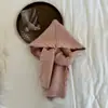 Sombreros Retro para Niños de Otoño e Invierno, Bufanda Chal para Bebé de Color Sólido, Gorro de Lana Integrado Versátil Simple Tejido, Gorro de Poner
