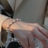 Pulsera de Perlas y Pedrería para Mujer, Simple de Verano, Diseño Nicho ins, Estilo Frío, Lujo Ligero, Gama Alta, Pulsera para Novia