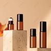 En Stock Frascos Roll-On Ámbar de 1-10 ml, Frascos de Perfume de Tamaño de Prueba, Frascos Marrones con Rodillo, Frascos para Aceites Esenciales