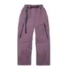 Pantalones de Esquí Cálidos a Prueba de Viento para Exteriores, Senderismo, Resistentes al Frío, a Prueba de Viento, Cordón, Corte Tridimensional, Estilo Pareja 10376