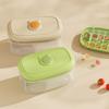 Molde para cubitos de hielo a presión, caja de hielo de grado alimenticio para el hogar con tapa, artefacto para cubitos de hielo congelados, caja de almacenamiento de hielo para refrigerador de gran capacidad