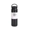 Copo de Elemento Simples Estilo Japonês Transfronteiriço Aço Inoxidável 304 Caneca de Café Alça Tampa Plana Copo de Água Esportivo Portátil