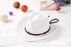 Chapéu de Jazz Infantil Chapéu de Palha Meninos e Meninas Chapéu de Palha Britânico Chapéu de Palha de Cowboy Ocidental Chapéu de Sol Atacado