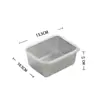 Bandeja quadrada de aço inoxidável espessada com tampa, caixa retangular pequena magnética para conservação de alimentos doméstica, bandeja para exposição de toalhas, bacia quadrada
