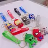 Llavero de Muñeco 3D de Dibujos Animados Personalizado para Coche Regalo de Evento Publicitario de Caucho Suave Colgante de Llave de Silicona