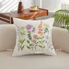 Fundas de Cojín Bordadas Florales para Salas de Estar, Habitaciones Modelo, Sofás de Ventanas Abuhardilladas en Casas de Huéspedes y Cabeceras de Cama