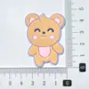 Parche Blando de PVC de Oso y Conejo de Dibujos Animados Material para Bricolaje Funda de Teléfono Móvil Colgante para Llavero Agujero Accesorios para Zapatos