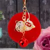 Llavero de Gato de la Suerte con Campana de Diamante para Coche Colgante Lindo para Bolso de Mujer Anillo de Llavero Regalo Festivo