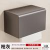 Gris Pistola Toallero Estante de Almacenamiento para Inodoro Estante de Baño Sin Perforaciones Colgador Integrado Toallero para Inodoro Baño