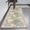 Tapete de Chão Descartável de Lama Diatomácea para Cozinha de Casa, Absorvente de Água, Antiderrapante, à Prova de Salpicos, Tapete de Pé Longo para Área do Fogão, Descartável
